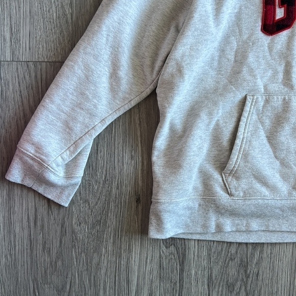 GAP Red and Black Plaid and Cream Hoodie Size XXL - Picture 2 of 6